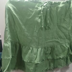 Old Navy Green Mini Skirt with Ruffles